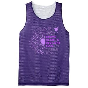 Purple Up For Military Dandelion Military Child Month Mesh Reversible Basketball Jersey Tank