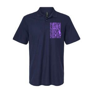 Purple Up For Military Kids_ Military Child Month Softstyle Adult Sport Polo