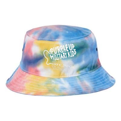 Purple Up For Military Month Of The Military Child Tie Dye Newport Bucket Hat