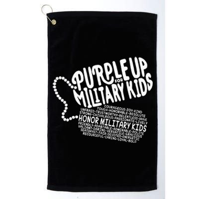 Purple Up For Military Month Of The Military Child Platinum Collection Golf Towel