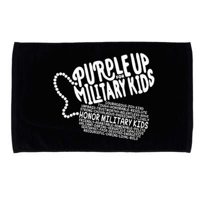 Purple Up For Military Month Of The Military Child Microfiber Hand Towel