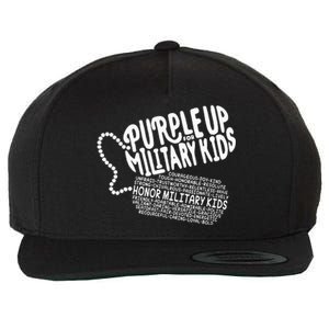 Purple Up For Military Month Of The Military Child Wool Snapback Cap