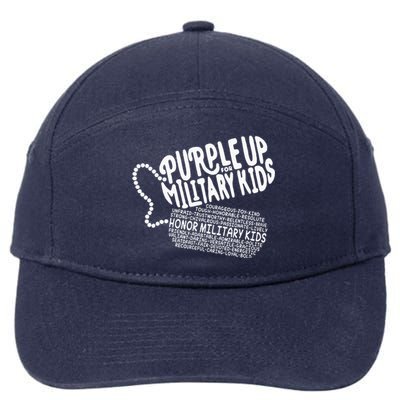 Purple Up For Military Month Of The Military Child 7-Panel Snapback Hat