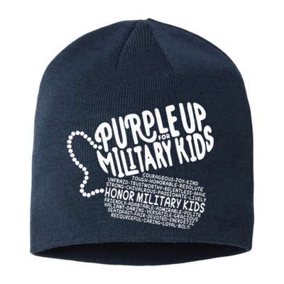 Purple Up For Military Month Of The Military Child Sustainable Beanie