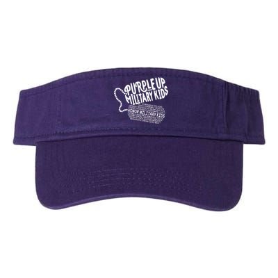 Purple Up For Military Month Of The Military Child Valucap Bio-Washed Visor