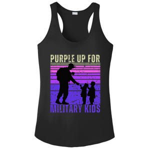 Purple Up For Military Month of the Military Child Ladies PosiCharge Competitor Racerback Tank