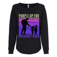 Purple Up For Military Month of the Military Child Womens California Wash Sweatshirt