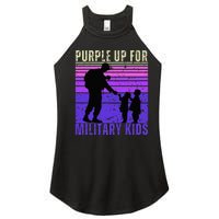 Purple Up For Military Month of the Military Child Women's Perfect Tri Rocker Tank