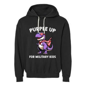 Purple Up For Military Month Of Military Child Trex Garment-Dyed Fleece Hoodie