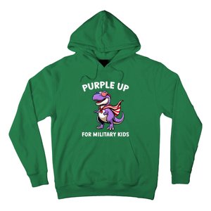 Purple Up For Military Month Of Military Child Trex Hoodie