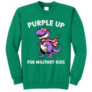 Purple Up For Military Month Of Military Child Trex Sweatshirt