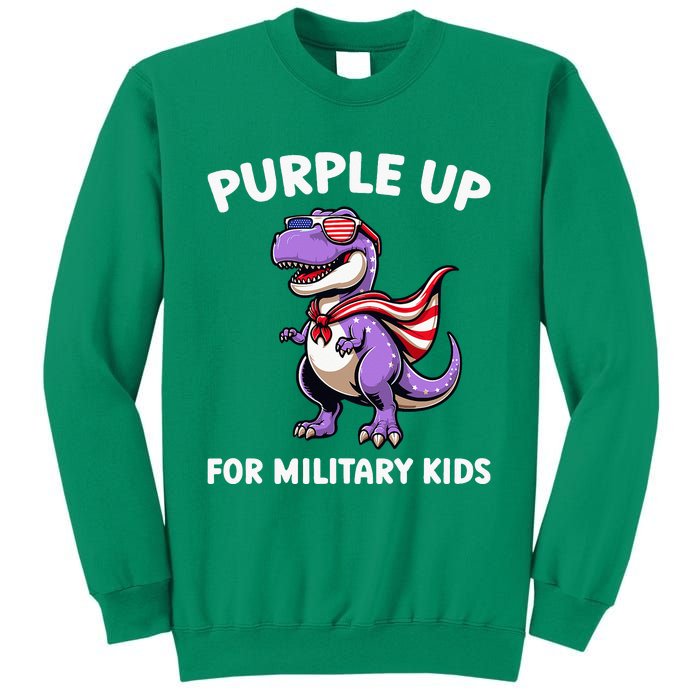 Purple Up For Military Month Of Military Child Trex Sweatshirt