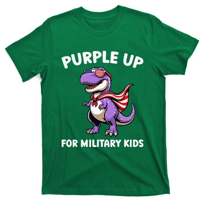 Purple Up For Military Month Of Military Child Trex T-Shirt