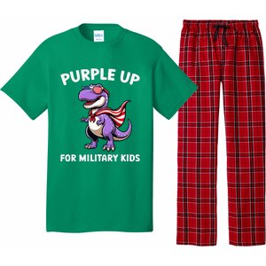 Purple Up For Military Month Of Military Child Trex Pajama Set