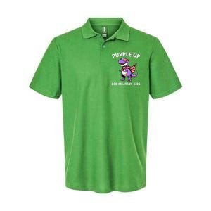 Purple Up For Military Month Of Military Child Trex Softstyle Adult Sport Polo