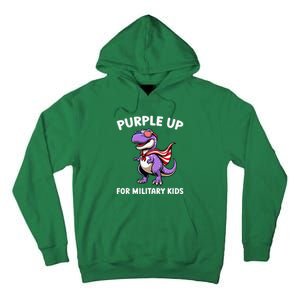 Purple Up For Military Month Of Military Child Trex Tall Hoodie