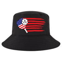 Pickleball US Flag American Patriotic Pickleball 4th of july Cool Comfort Performance Bucket Hat