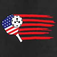 Pickleball US Flag American Patriotic Pickleball 4th of july Adult Drive Performance Visor