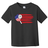 Pickleball US Flag American Patriotic Pickleball 4th of july Toddler T-Shirt
