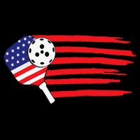 Pickleball US Flag American Patriotic Pickleball 4th of july Toddler T-Shirt
