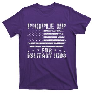 Purple Up For Military Day Proud Military Children 2024 T-Shirt