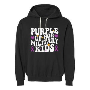 Purple Up For Military Month Of The Military Child Garment-Dyed Fleece Hoodie