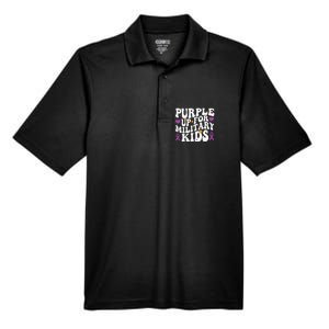 Purple Up For Military Month Of The Military Child Men's Origin Performance Pique Polo