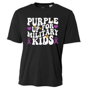 Purple Up For Military Month Of The Military Child Cooling Performance Crew T-Shirt