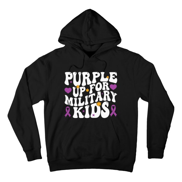 Purple Up For Military Month Of The Military Child Hoodie