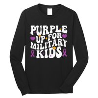 Purple Up For Military Month Of The Military Child Long Sleeve Shirt