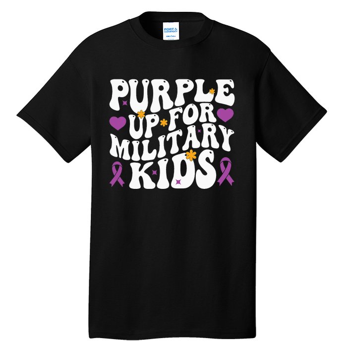 Purple Up For Military Month Of The Military Child Tall T-Shirt