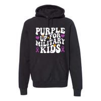 Purple Up For Military Month Of The Military Child Premium Hoodie