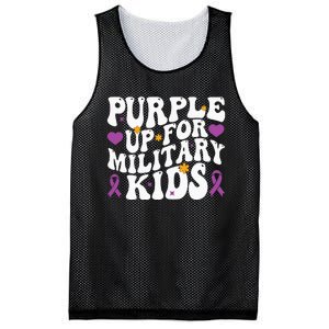 Purple Up For Military Month Of The Military Child Mesh Reversible Basketball Jersey Tank