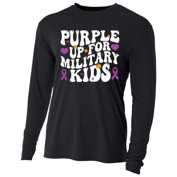 Purple Up For Military Month Of The Military Child Cooling Performance Long Sleeve Crew