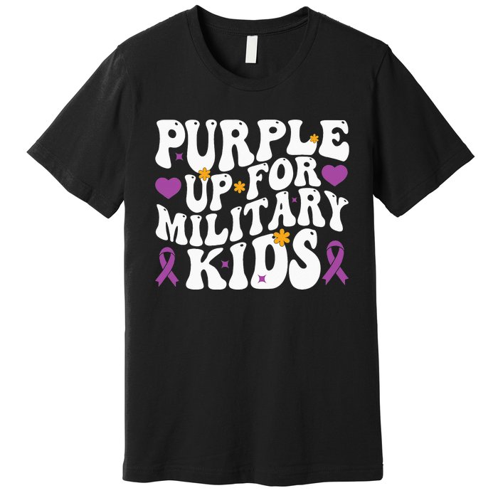 Purple Up For Military Month Of The Military Child Premium T-Shirt