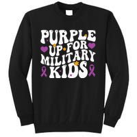 Purple Up For Military Month Of The Military Child Tall Sweatshirt