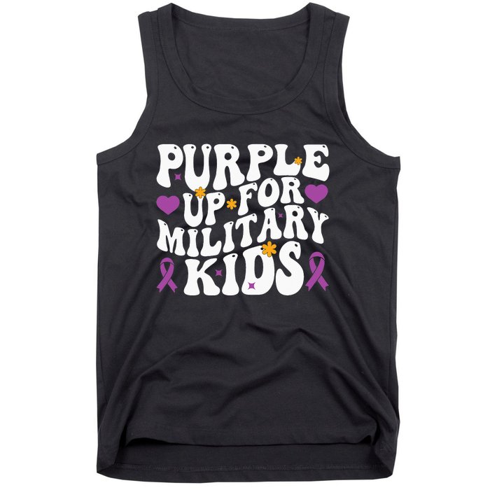 Purple Up For Military Month Of The Military Child Tank Top