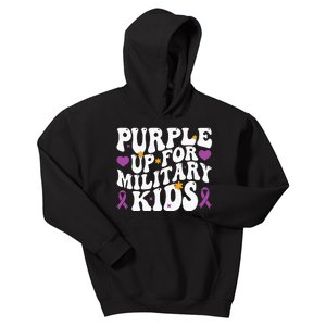 Purple Up For Military Month Of The Military Child Kids Hoodie