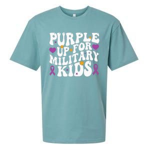 Purple Up For Military Month Of The Military Child Sueded Cloud Jersey T-Shirt