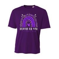 Purple Up For Military Military Child Month Rainbow Performance Sprint T-Shirt