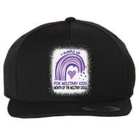 Purple Up For Military Month Of The Military Child Wool Snapback Cap