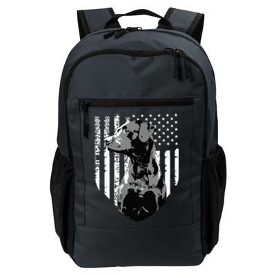 Patriotic USA Flag Black Labrador Gift For Lab Owners Daily Commute Backpack