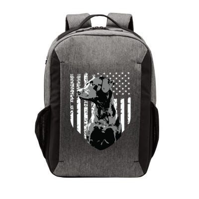 Patriotic USA Flag Black Labrador Gift For Lab Owners Vector Backpack