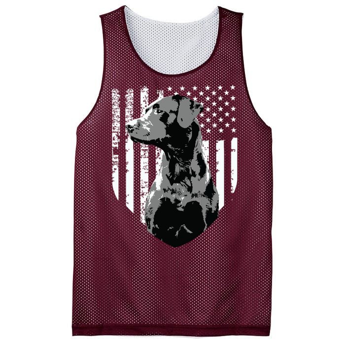 Patriotic USA Flag Black Labrador Gift For Lab Owners Mesh Reversible Basketball Jersey Tank