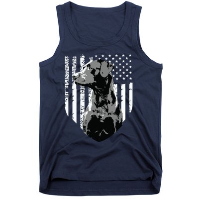 Patriotic USA Flag Black Labrador Gift For Lab Owners Tank Top