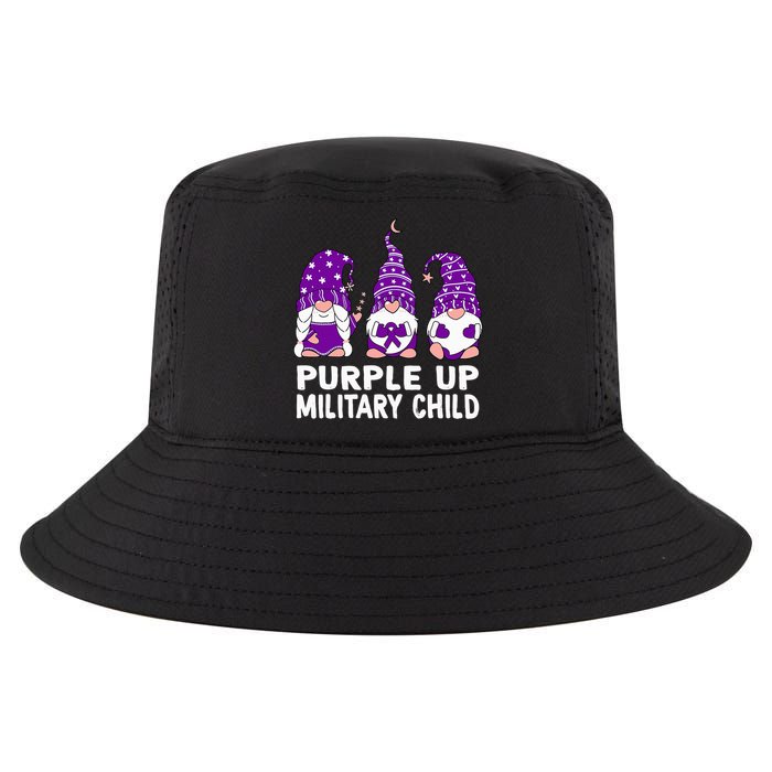 Purple Up For Military Military Child Month Gnomes Cool Comfort Performance Bucket Hat
