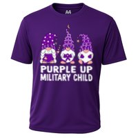 Purple Up For Military Military Child Month Gnomes Cooling Performance Crew T-Shirt