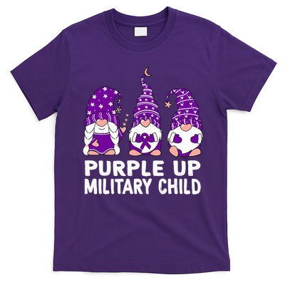 Purple Up For Military Military Child Month Gnomes T-Shirt