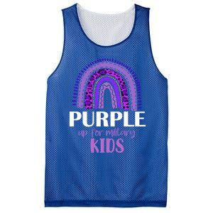 Purple Up For Military Gift Military Month Rainbow Gift Mesh Reversible Basketball Jersey Tank