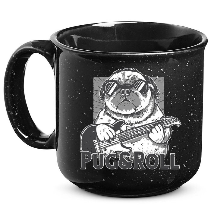 Pug And Roll 15oz Campfire Ceramic Mug